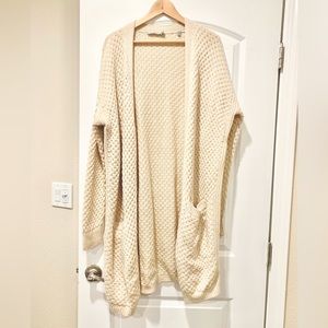 Vince cream oversized open cardigan